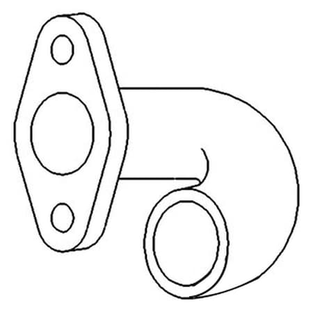 Aftermarket Exhaust Elbow Fits Massey Ferguson 65 Gas Models 184208M2